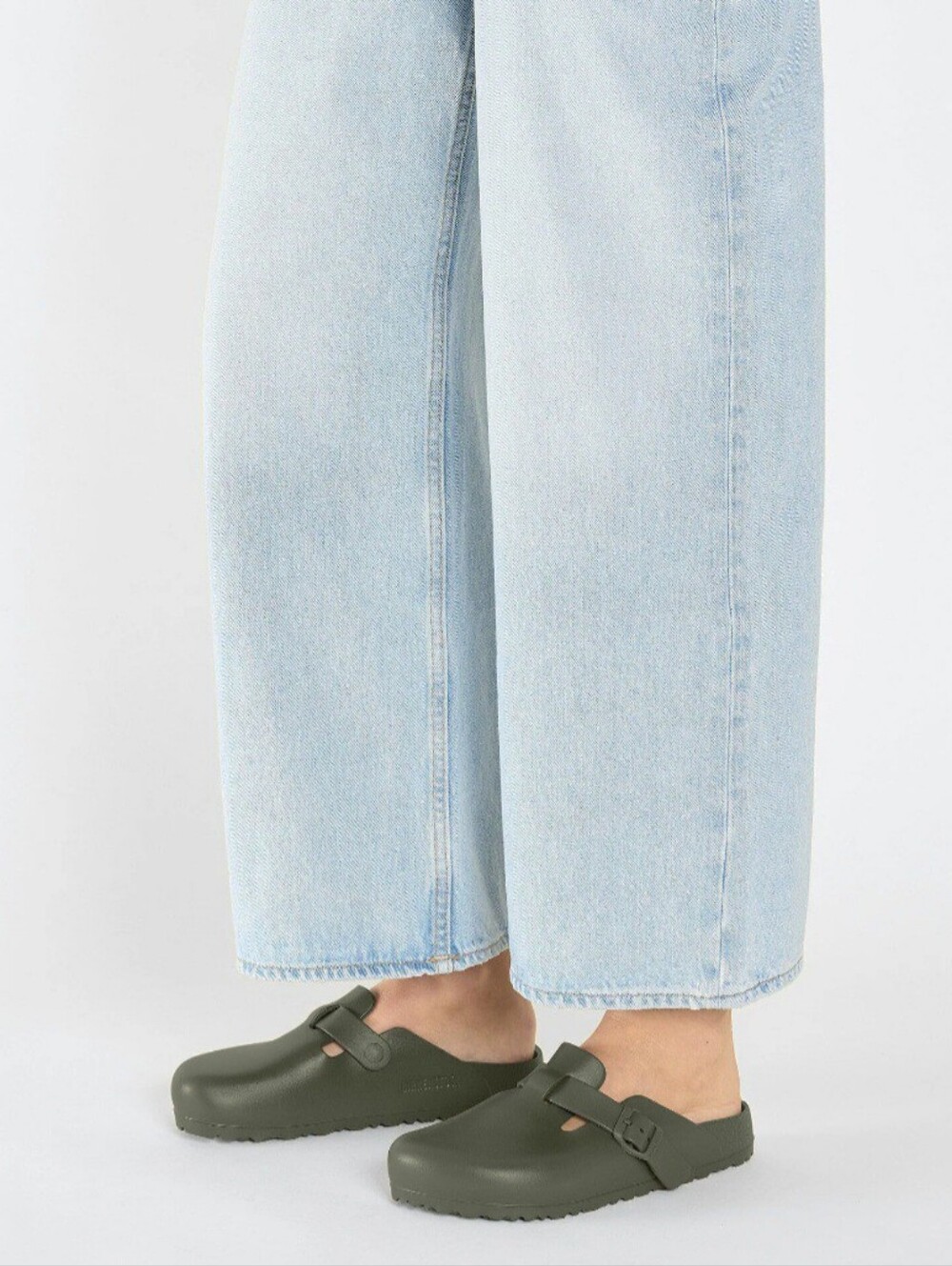 Birkenstock Boston Essentials Eva Clogs Green Unisex Size 41